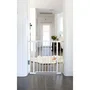 Dreambaby DRE9312742894634 Barrera de Seguridad Infantil con Cierre Automático Avanzado y Base Baja, para Niños de 75-81 cm y 76 cm de Altura, Color Blanco