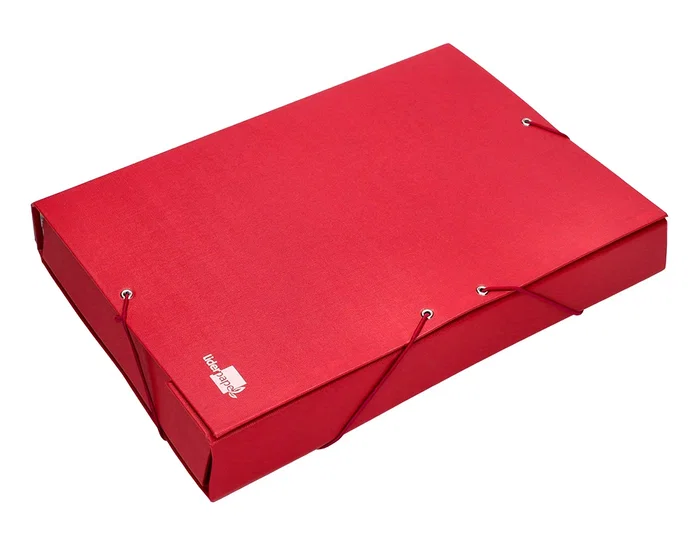 Liderpapel Carpeta proyectos folio lomo 90mm roja