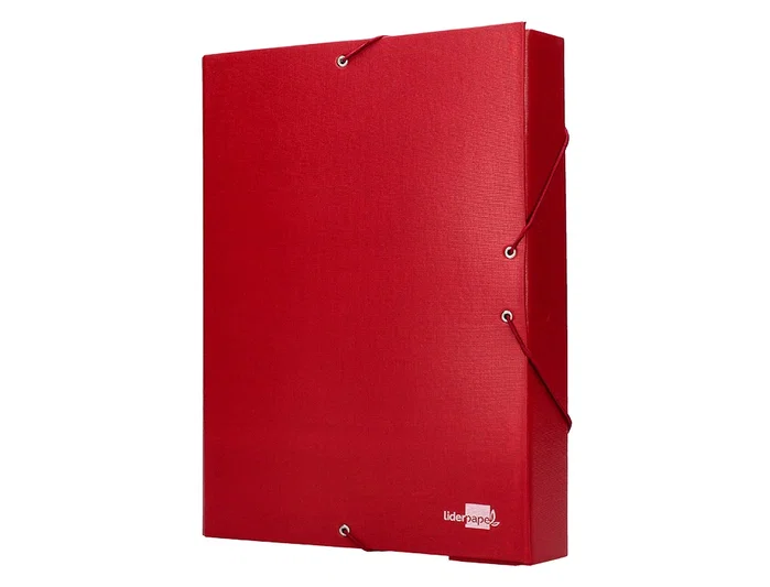 Liderpapel Carpeta proyectos folio lomo 90mm roja