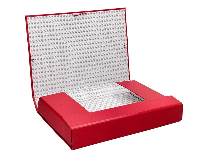 Liderpapel Carpeta proyectos folio lomo 90mm roja