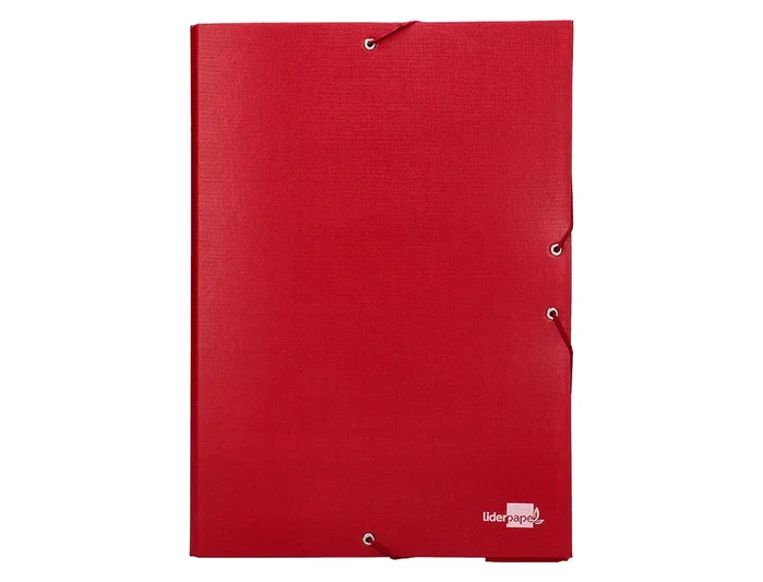 Liderpapel Carpeta proyectos folio lomo 90mm roja