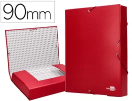 Liderpapel Carpeta proyectos folio lomo 90mm roja