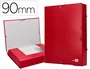 Liderpapel Carpeta proyectos folio lomo 90mm roja