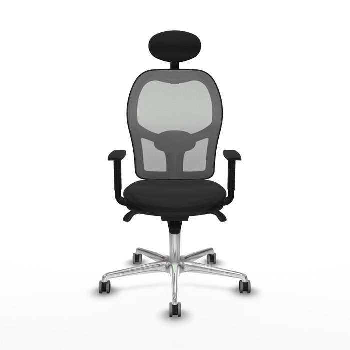 PIQUERAS Y CRESPO Silla de oficina Jorquera con mecanismo Sincro, Similpiel Negro y Malla Gris PIQUERAS Y CRESPO Silla de oficina Jorquera con mecanismo Sincro, Similpiel Negro y Malla Gris