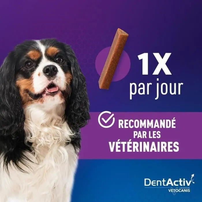 Vetocanis DentActiv Mini Barritas de Higiene Bucal con Pollo para Perros de 2 a 15 kg Vetocanis DentActiv Mini Barritas de Higiene Bucal con Pollo para Perros de 2 a 15 kg