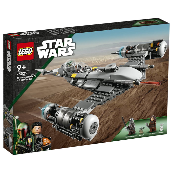 LEGO 75325 Star Wars N-1 Starfighter de The Mandalorian, Juego de Construcción para Niños de 9+ Años, 412 Piezas, Multicolor