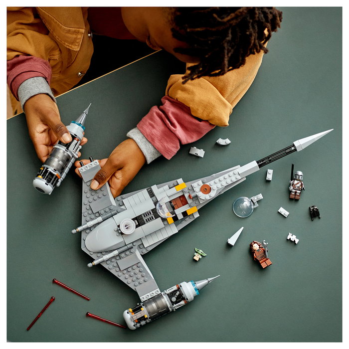 LEGO 75325 Star Wars N-1 Starfighter de The Mandalorian, Juego de Construcción para Niños de 9+ Años, 412 Piezas, Multicolor