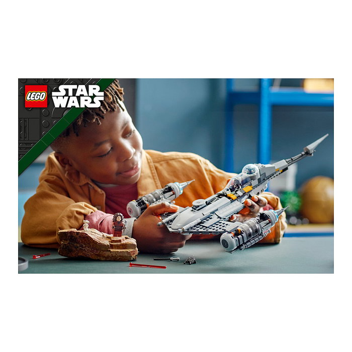 LEGO 75325 Star Wars N-1 Starfighter de The Mandalorian, Juego de Construcción para Niños de 9+ Años, 412 Piezas, Multicolor