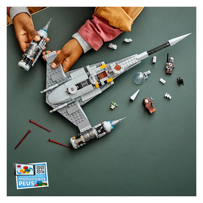 LEGO 75325 Star Wars N-1 Starfighter de The Mandalorian, Juego de Construcción para Niños de 9+ Años, 412 Piezas, Multicolor