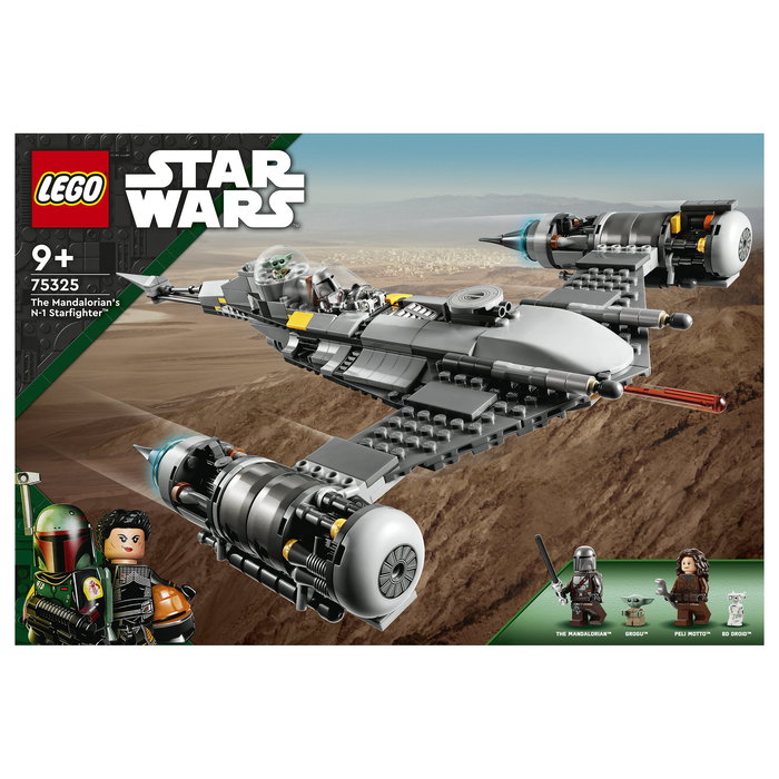 LEGO 75325 Star Wars N-1 Starfighter de The Mandalorian, Juego de Construcción para Niños de 9+ Años, 412 Piezas, Multicolor