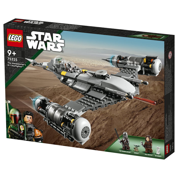 LEGO 75325 Star Wars N-1 Starfighter de The Mandalorian, Juego de Construcción para Niños de 9+ Años, 412 Piezas, Multicolor