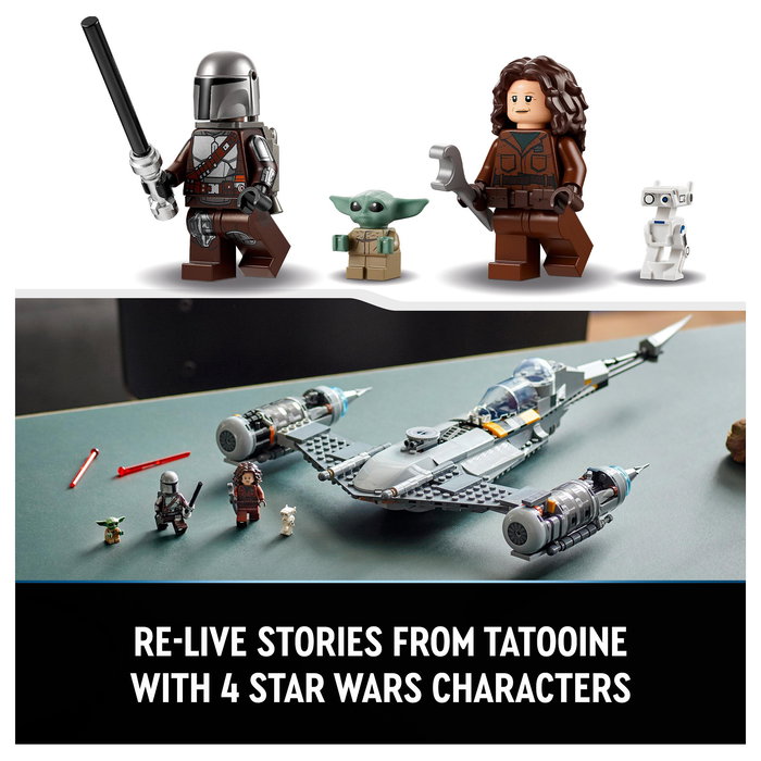 LEGO 75325 Star Wars N-1 Starfighter de The Mandalorian, Juego de Construcción para Niños de 9+ Años, 412 Piezas, Multicolor