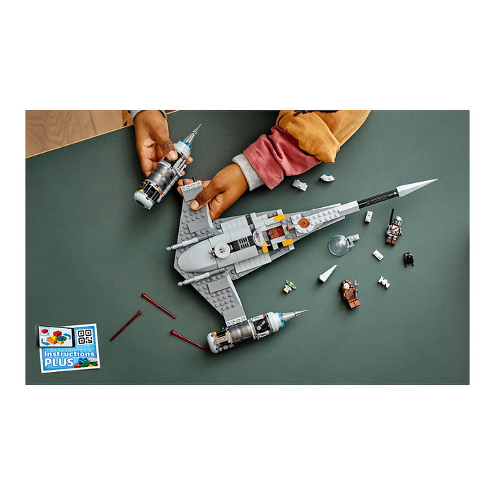 LEGO 75325 Star Wars N-1 Starfighter de The Mandalorian, Juego de Construcción para Niños de 9+ Años, 412 Piezas, Multicolor