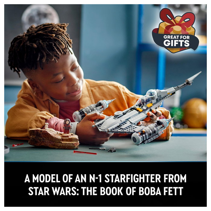 LEGO 75325 Star Wars N-1 Starfighter de The Mandalorian, Juego de Construcción para Niños de 9+ Años, 412 Piezas, Multicolor