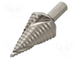 RUKO Broca graduada cónica para metal de 4-30 mm con espiga de 10 mm
