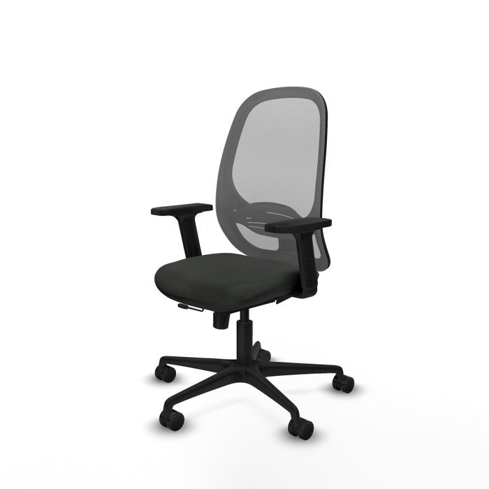 PIQUERAS Y CRESPO Silla de oficina Cilanco con mecanismo Sincro/Traslack Negro y Gris PIQUERAS Y CRESPO Silla de oficina Cilanco con mecanismo Sincro/Traslack Negro y Gris