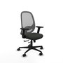 PIQUERAS Y CRESPO Silla de oficina Cilanco con mecanismo Sincro/Traslack Negro y Gris