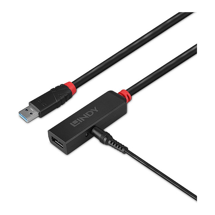Lindy Cable de Extensión USB 3.0 Activo Slim 15 m USB-A a USB-A
