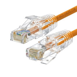 Wp european cabling solution Cable de red Slim Cat. 6A U-UTP 0,5 m Naranja