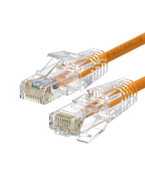WP Cable de red Cat6a U/UTP 0,5 m Naranja, Transparente WPC-PAT-6AU005O-S