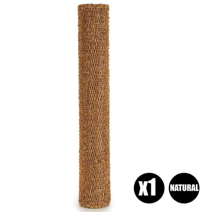 Giftdecor Alfombra de Esparto Natural, Marrón, 180x120 cm