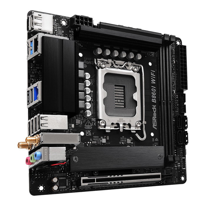 ASRock B860I WiFi Placa Base Mini ITX para Intel LGA 1851 DDR5 HDMI/DP Wi-Fi 6E Bluetooth 5.3