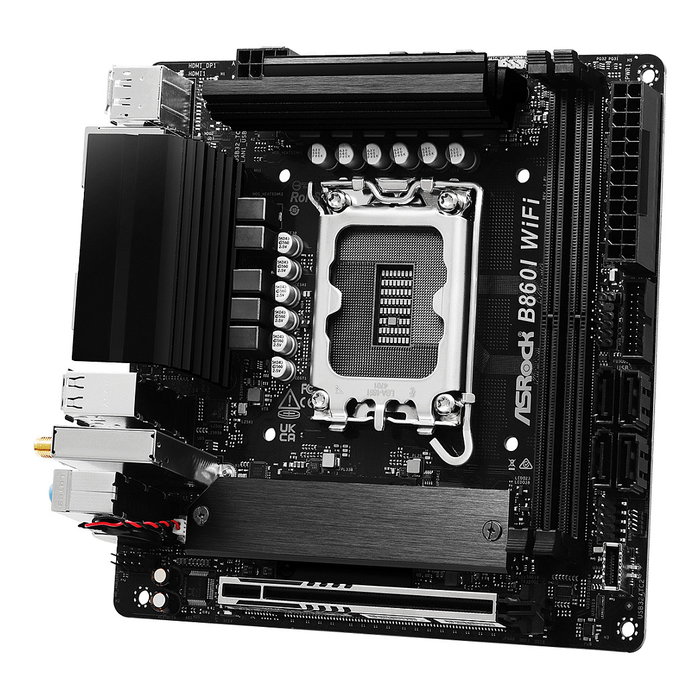 ASRock B860I WiFi Placa Base Mini ITX para Intel LGA 1851 DDR5 HDMI/DP Wi-Fi 6E Bluetooth 5.3