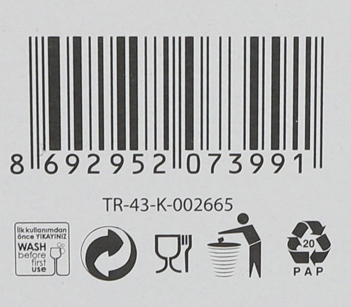 Lav Set de 6 Vasos para Whisky Colección Liberty 280 ml, Altura 9.8 cm (8 Cajas)