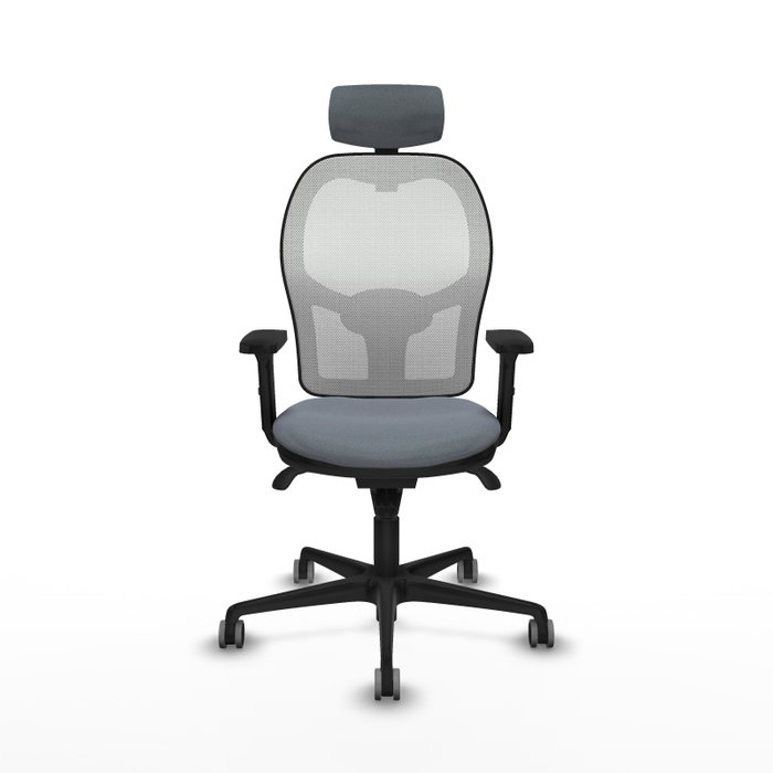 PIQUERAS Y CRESPO Silla de oficina Jorquera Gris y Blanca