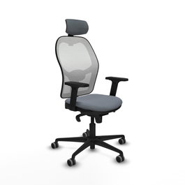 PIQUERAS Y CRESPO Silla de oficina Jorquera Gris y Blanca