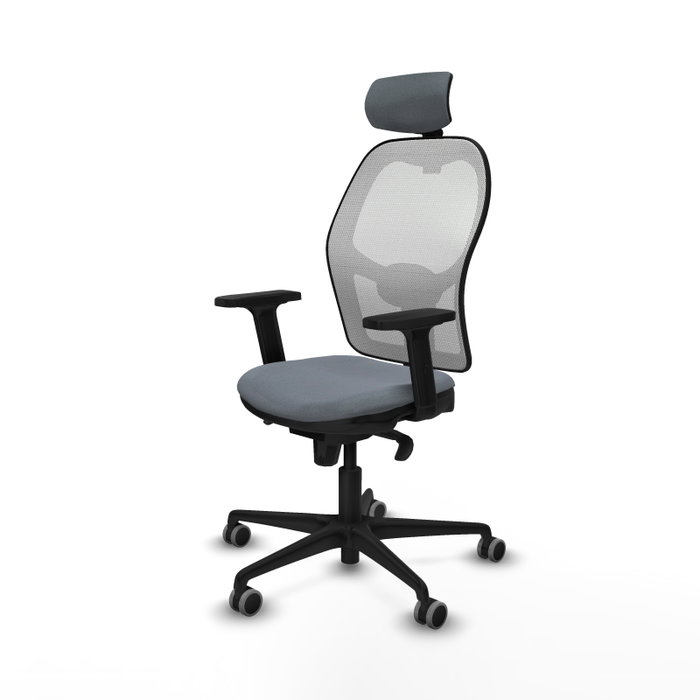 PIQUERAS Y CRESPO Silla de oficina Jorquera Gris y Blanca