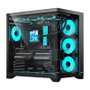 Hiditec H3 PRO Caja Gaming Semitorre Negra con Cristal Templado