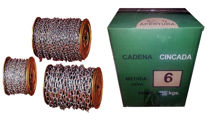 Cadena de eslabones de 2,0 mm en bobina de 10 kg (aprox. 135 m) Cadena de eslabones de 2,0 mm en bobina de 10 kg (aprox. 135 m)