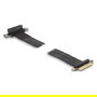 DeLOCK Riser Karte PCI Express x4 Stecker zu x4 Slot 90 Grad gewinkelt mit Kabel 60 cm