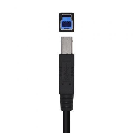 Aisens Cable USB 3.0 A105-0444, Tipo A Macho a Tipo B Macho, 5 Gbps, Impresora, 2 Metros, Negro Aisens Cable USB 3.0 A105-0444, Tipo A Macho a Tipo B Macho, 5 Gbps, Impresora, 2 Metros, Negro
