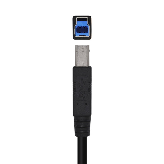 Aisens Cable USB 3.0 para Impresora Tipo A/M-B/M, 2m, Negro