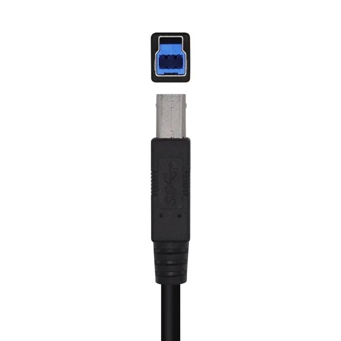 Aisens Cable USB 3.0 Impresora Tipo A a Tipo B, 2m, Negro