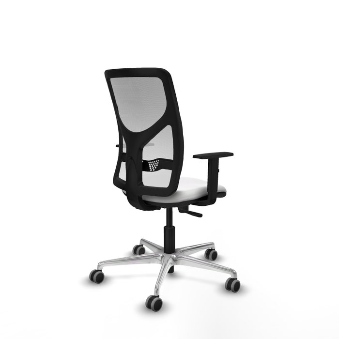 PIQUERAS Y CRESPO Silla de oficina Motilla con mecanismo Sincro, Blanco