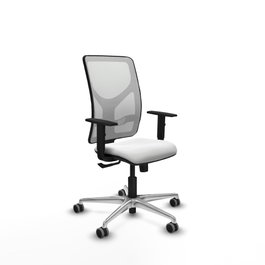 PIQUERAS Y CRESPO Silla de oficina Motilla con mecanismo Sincro, Blanco