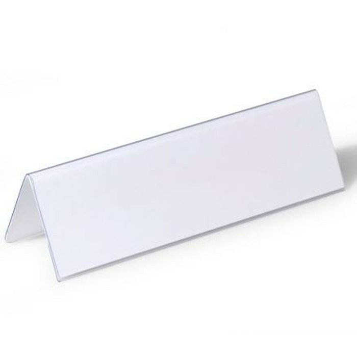 Durable Portanombres de Mesa Transparente (Set de 25) Durable Portanombres de Mesa Transparente (Set de 25)