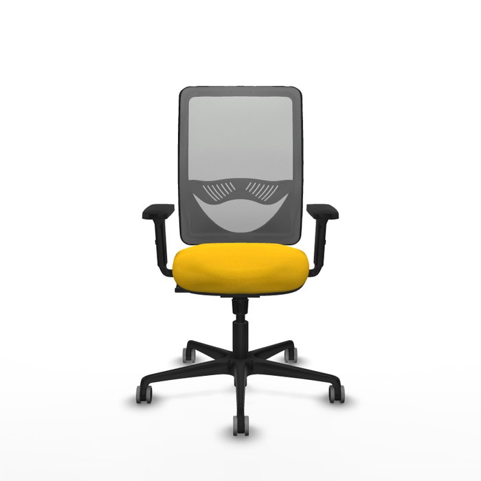 PIQUERAS Y CRESPO Silla de oficina Zulema con mecanismo Sincro, Amarillo y Gris PIQUERAS Y CRESPO Silla de oficina Zulema con mecanismo Sincro, Amarillo y Gris