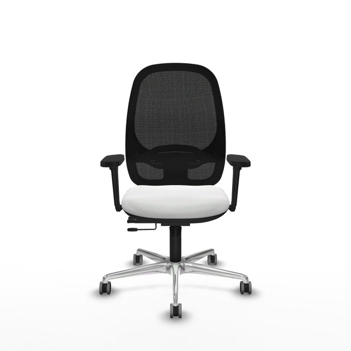 PIQUERAS Y CRESPO Silla de oficina Cilanco con mecanismo Sincro/Traslack, Blanco y Negro PIQUERAS Y CRESPO Silla de oficina Cilanco con mecanismo Sincro/Traslack, Blanco y Negro
