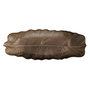 Bandeja Hoja Marrón Cristal Decoración 40 cm
