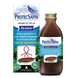 Natysal Protecsapin Jarabe de Propóleo con Extractos de Plantas para Apoyo Inmunitario y Confort Respiratorio - Sin Azúcar - 250 ml
