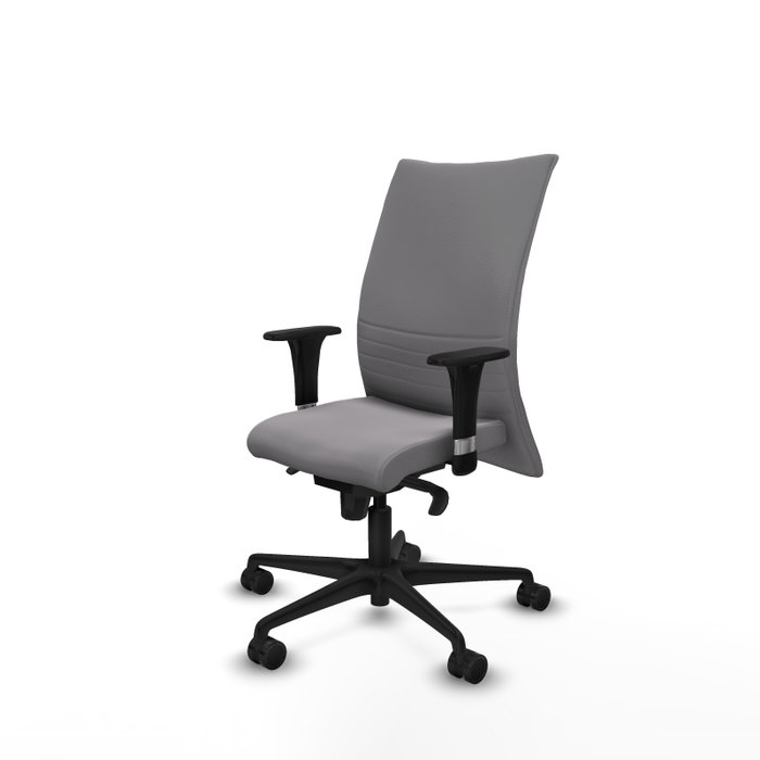 PIQUERAS Y CRESPO Silla Albacete confidente con mecanismo Sincro, Similpiel Gris PIQUERAS Y CRESPO Silla Albacete confidente con mecanismo Sincro, Similpiel Gris