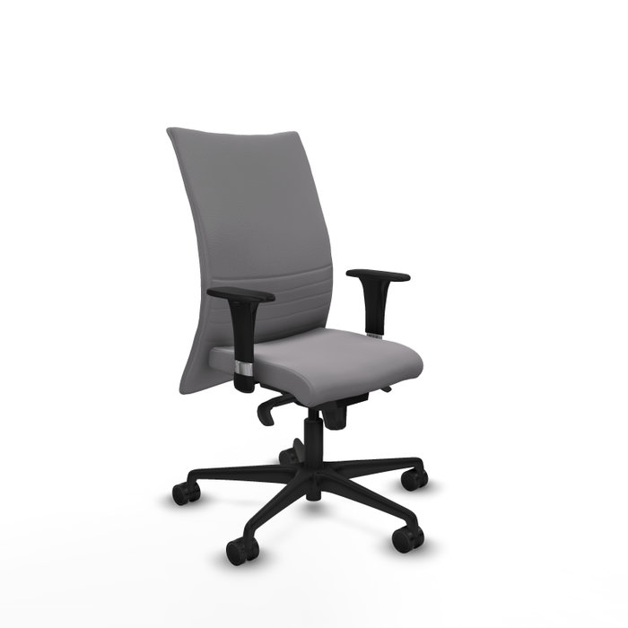 PIQUERAS Y CRESPO Silla Albacete confidente con mecanismo Sincro, Similpiel Gris PIQUERAS Y CRESPO Silla Albacete confidente con mecanismo Sincro, Similpiel Gris