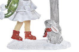 DKD Home Decor Figura de Resina Niña, Set de 2 Unidades Surtidas