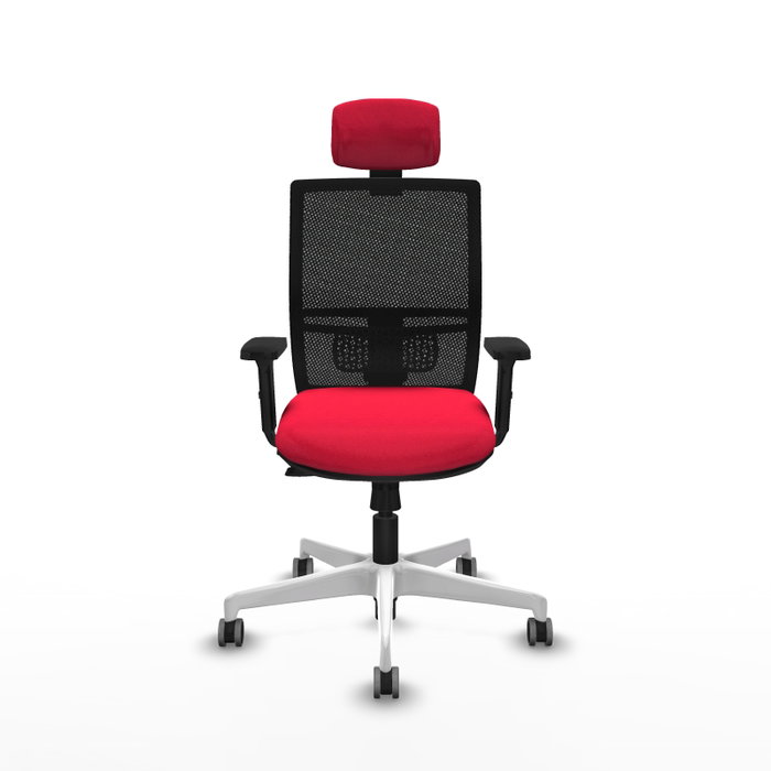 PIQUERAS Y CRESPO Silla de oficina Yunquera con mecanismo Sincro/Traslack Rojo/Negro PIQUERAS Y CRESPO Silla de oficina Yunquera con mecanismo Sincro/Traslack Rojo/Negro