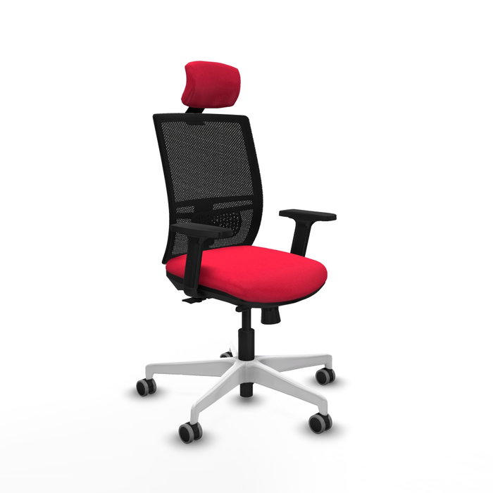 PIQUERAS Y CRESPO Silla de oficina Yunquera con mecanismo Sincro/Traslack Rojo/Negro PIQUERAS Y CRESPO Silla de oficina Yunquera con mecanismo Sincro/Traslack Rojo/Negro