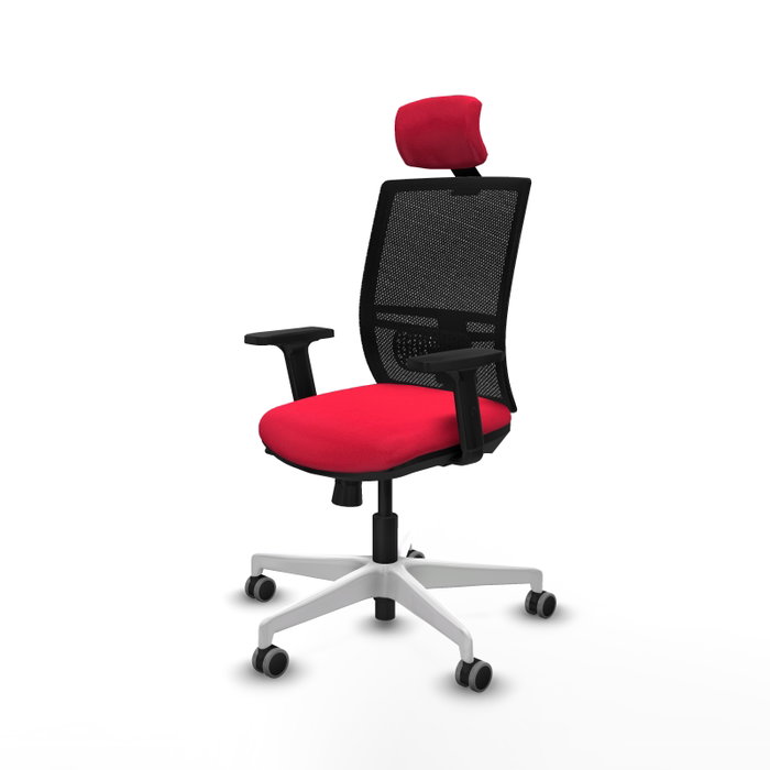 PIQUERAS Y CRESPO Silla de oficina Yunquera con mecanismo Sincro/Traslack Rojo/Negro PIQUERAS Y CRESPO Silla de oficina Yunquera con mecanismo Sincro/Traslack Rojo/Negro